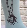 Fleurs de coton Bleu givré