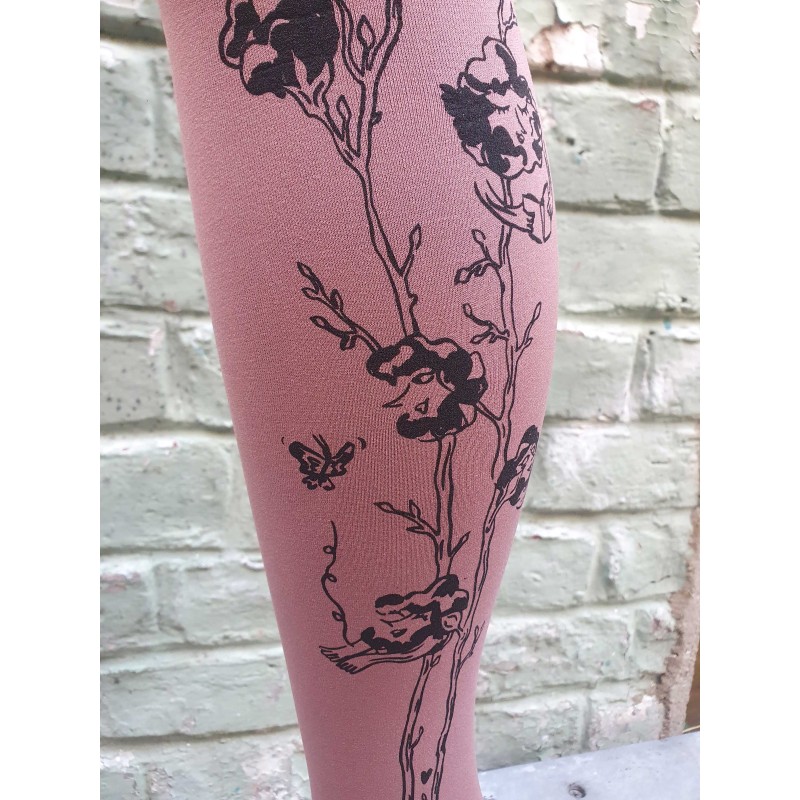 Fleurs de coton Vieux Rose