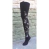 Fleurs de coton Noir